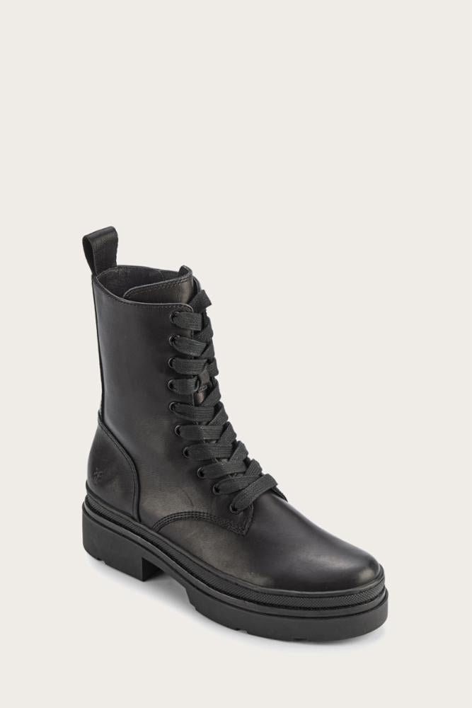 Frye Women CHLOE COMBAT BLACK