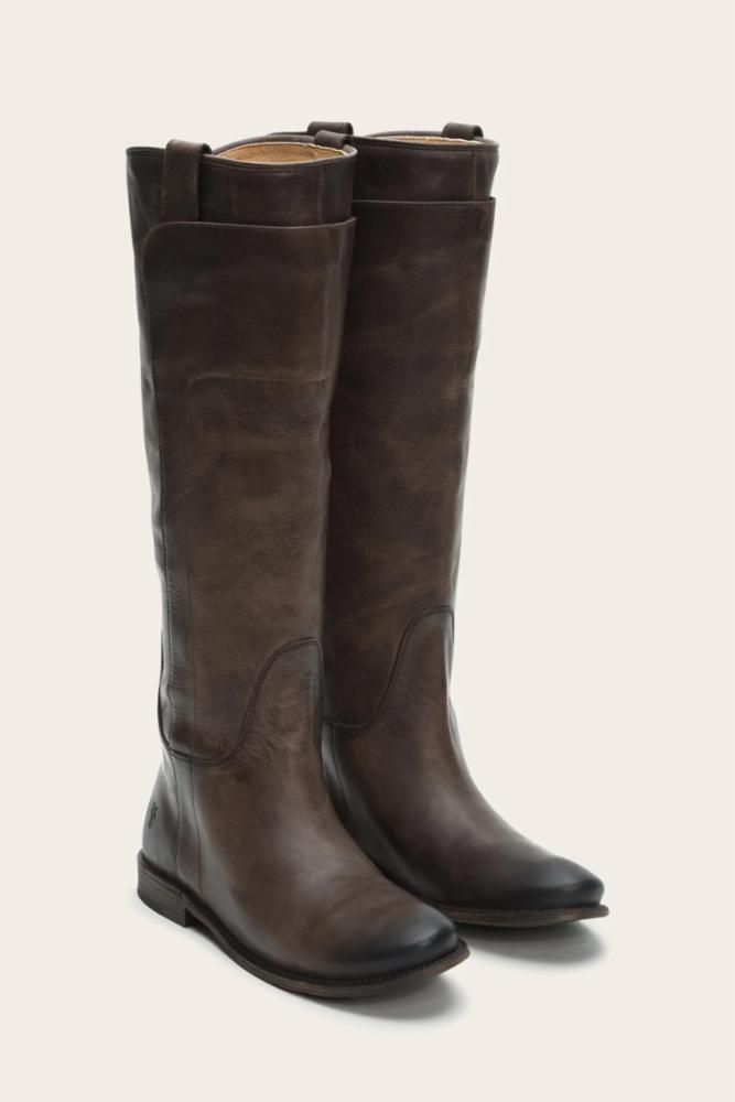 Brown riding outlet boots women's