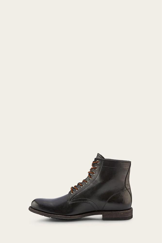 Frye logo lace up on sale boots