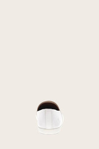 Frye Women MELANIE SLIP ON WHITE/TUMBLED COW