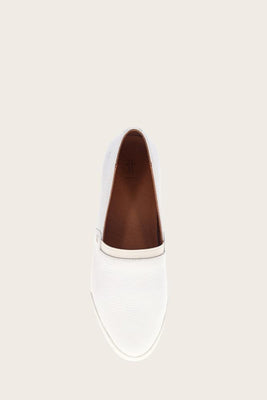 Frye Women MELANIE SLIP ON WHITE/TUMBLED COW