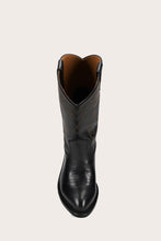 Load image into Gallery viewer, Frye Women BILLY PULL ON DECO STITCH BLACK/SOMBRA