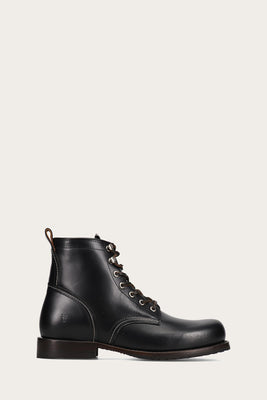 Frye Mens HUDSON WORKBOOT LUG BLACK Frye Canada