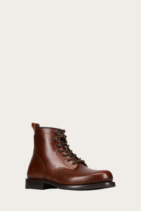 Frye Mens HUDSON WORKBOOT LUG MAHOGANY