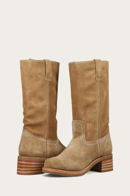 Frye Women CAMPUS 12R TAN BUCK/SUEDE