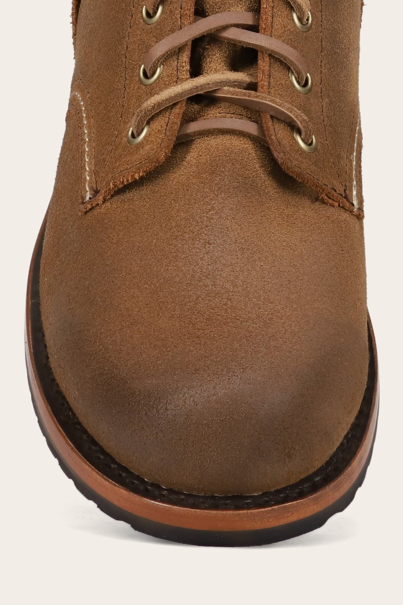 FRYE MEN HUDSON PLAIN TOE WORKBOOT BARK