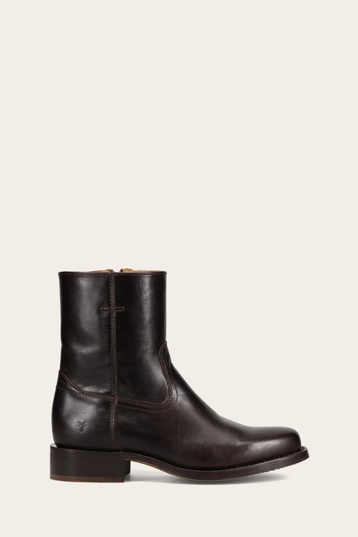 FRYE MEN CAMPUS INSIDE ZIP BOURBON