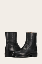 Load image into Gallery viewer, FRYE MEN CAMPUS INSIDE ZIP BLACK