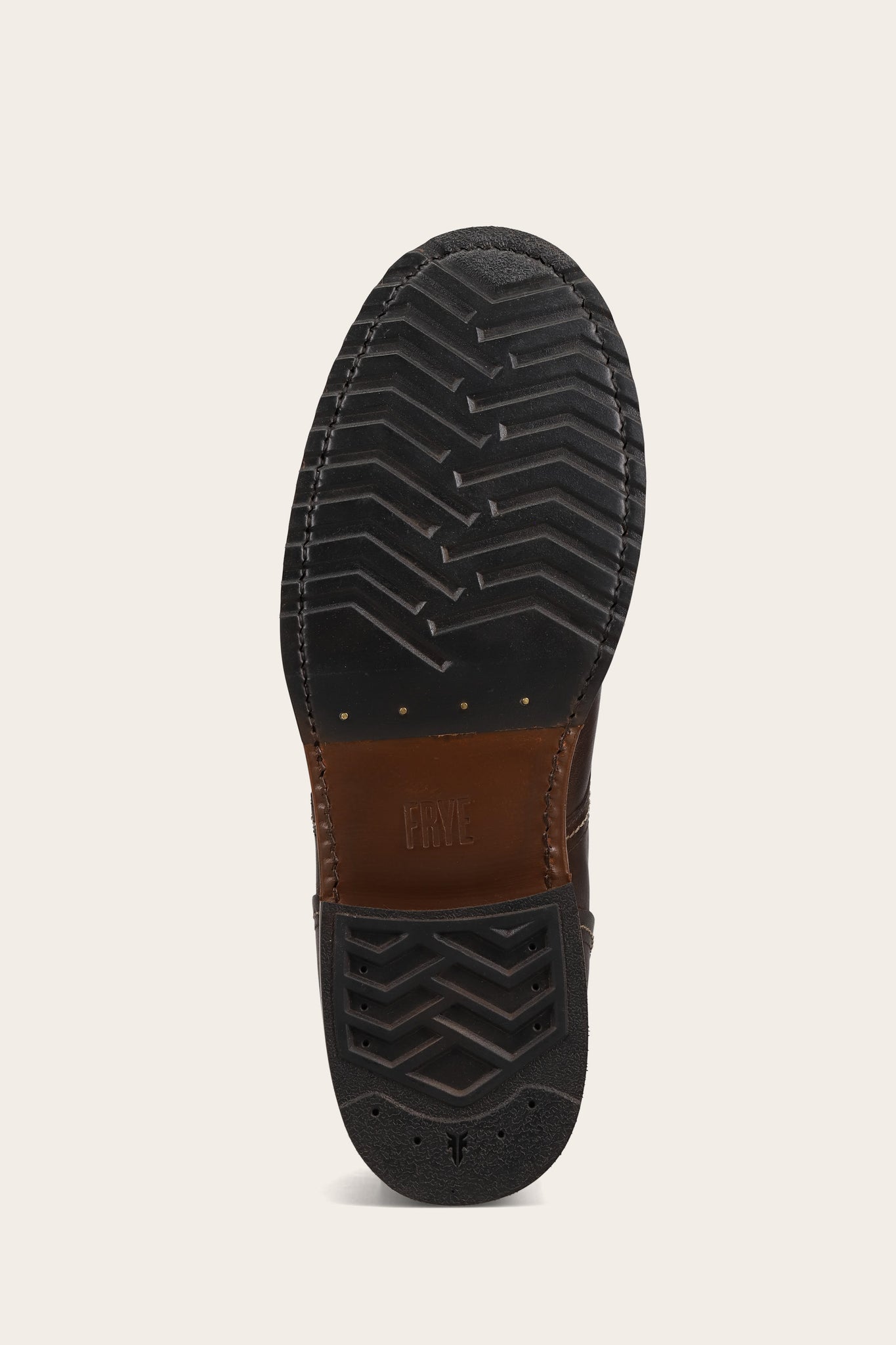 FRYE MEN HUDSON PLAIN TOE WORKBOOT BOURBON