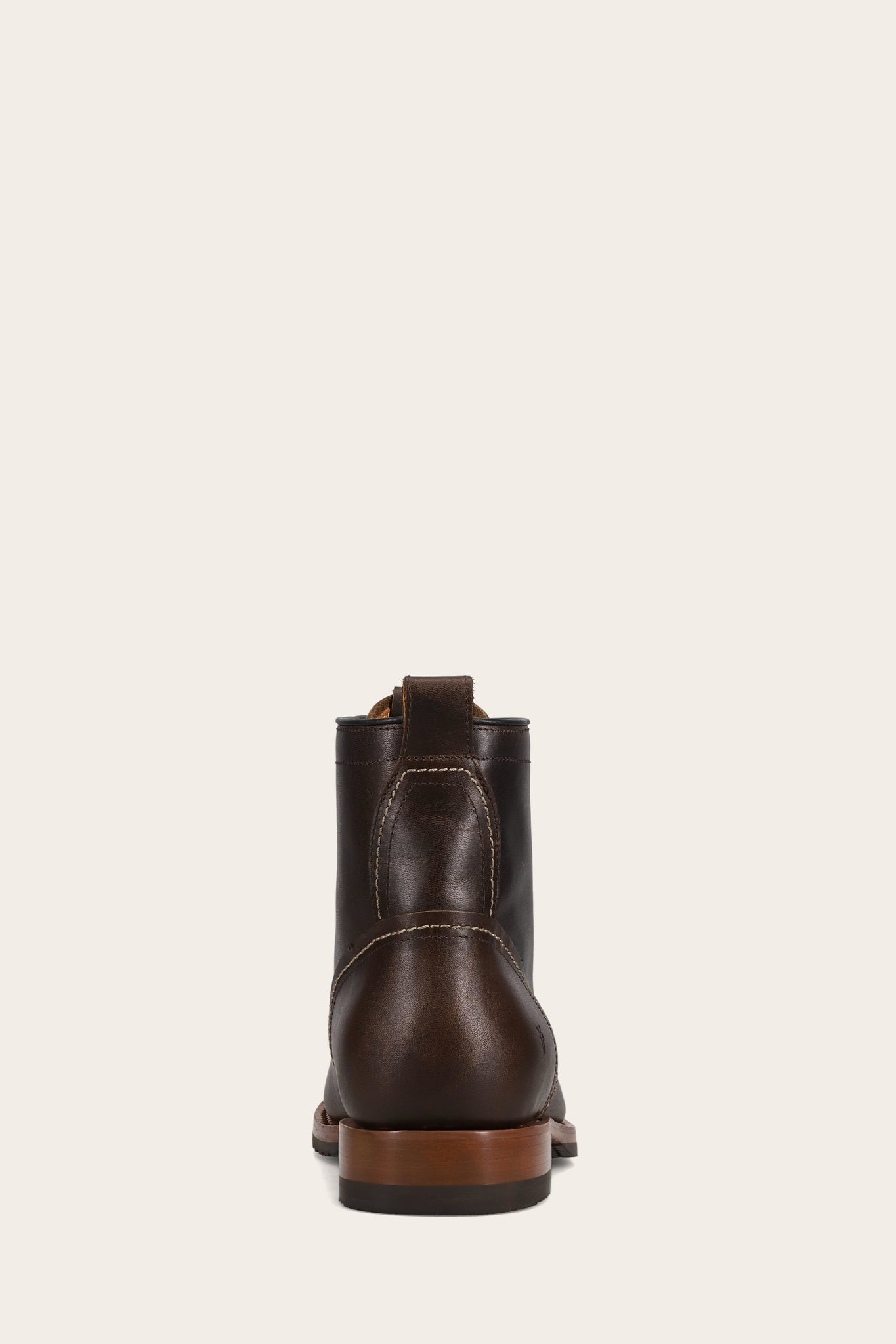 FRYE MEN HUDSON PLAIN TOE WORKBOOT BOURBON