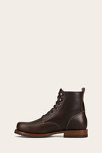 Load image into Gallery viewer, FRYE MEN HUDSON PLAIN TOE WORKBOOT BOURBON