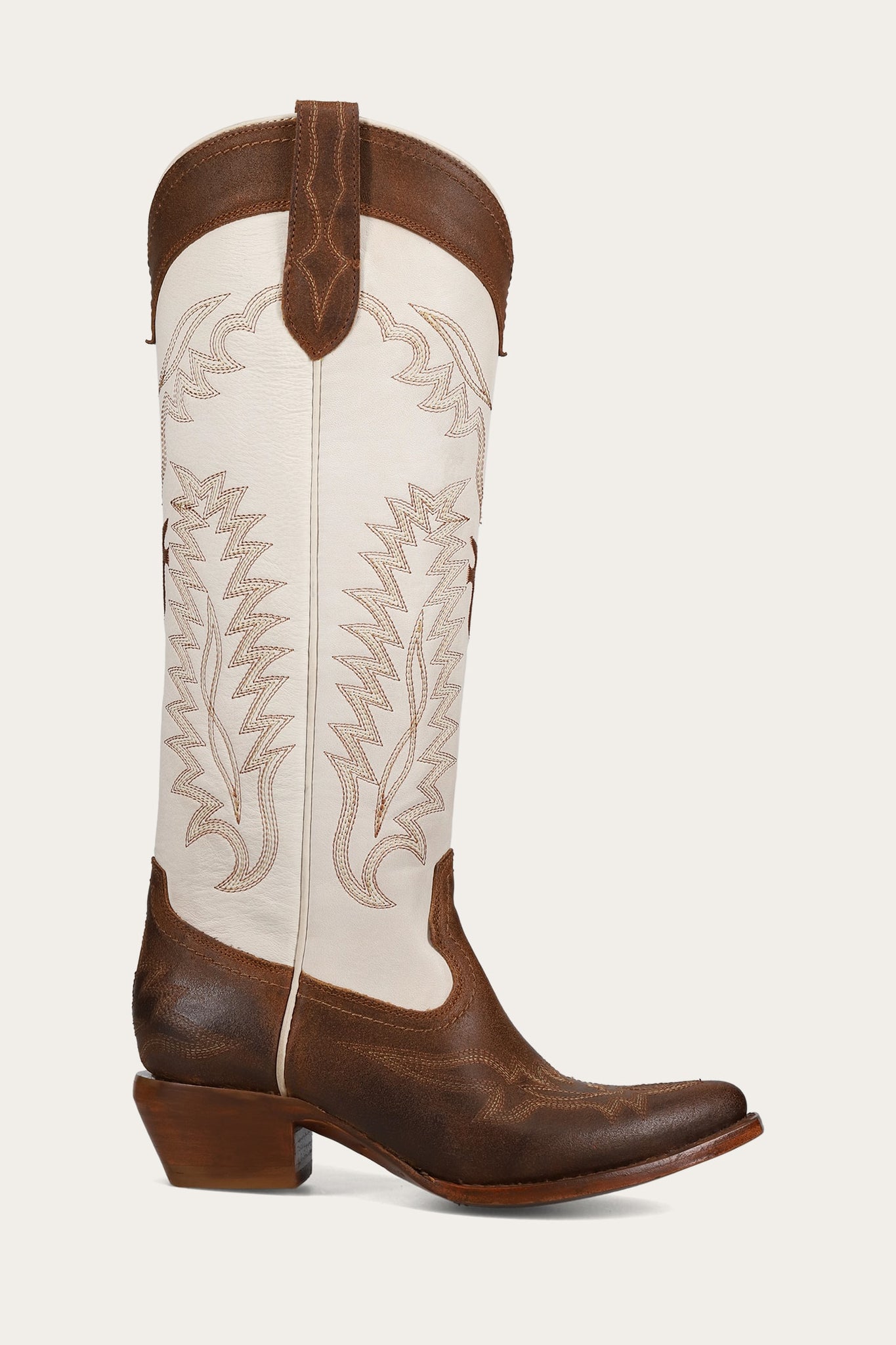 FRYE WOMEN SACHA FEATHER DECO TOFFEE/WHITE