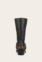 Load image into Gallery viewer, FRYE WOMEN HARNESS 12R BLACK/TAN