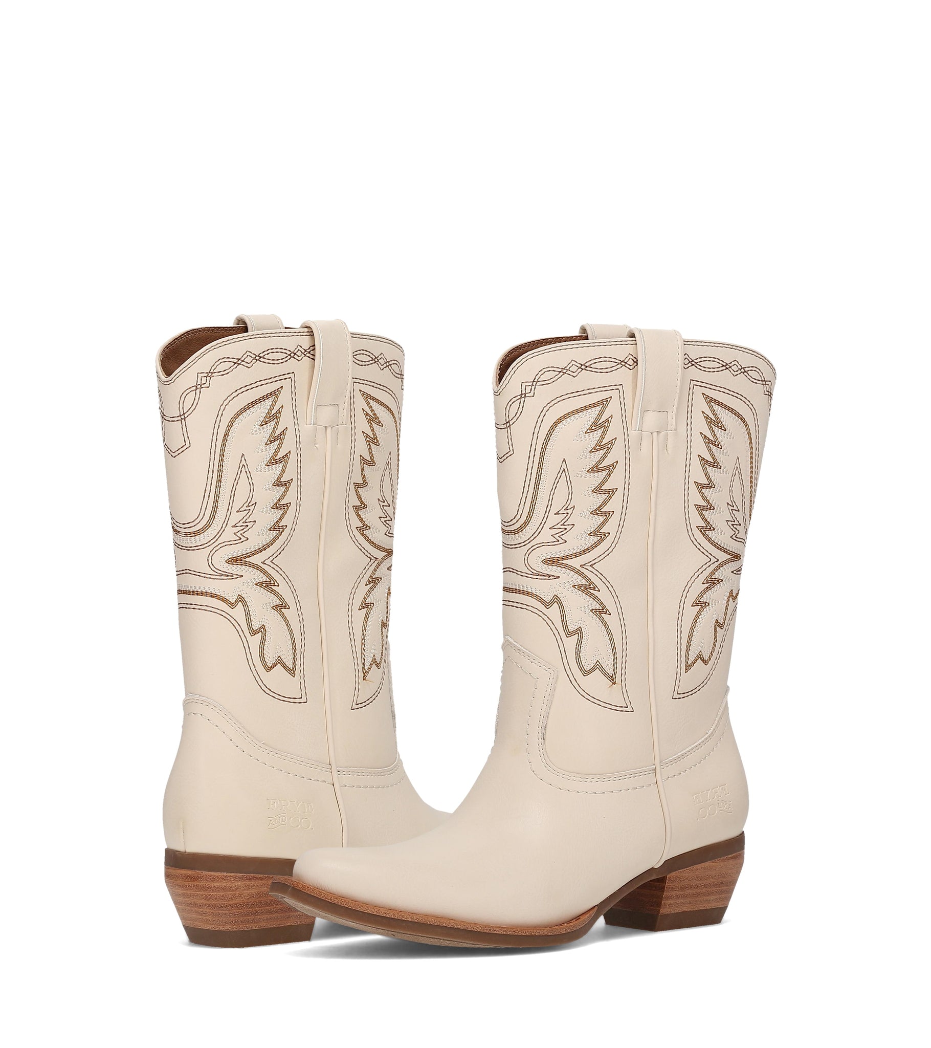 FRYE AND CO WOMEN IRLENE SHORT DECO STITCH OFF WHITE