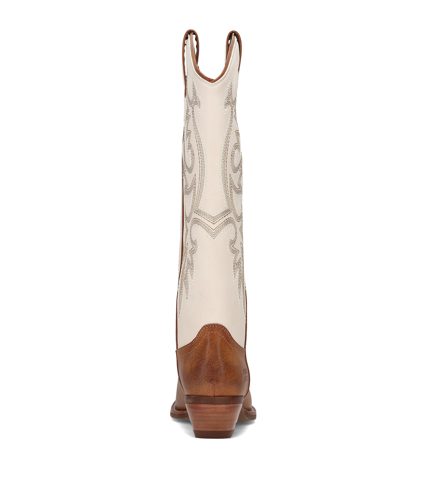 FRYE AND CO WOMEN IRLENE TALL DECO STITCH OFF WHITE/CARAMEL/BROWN