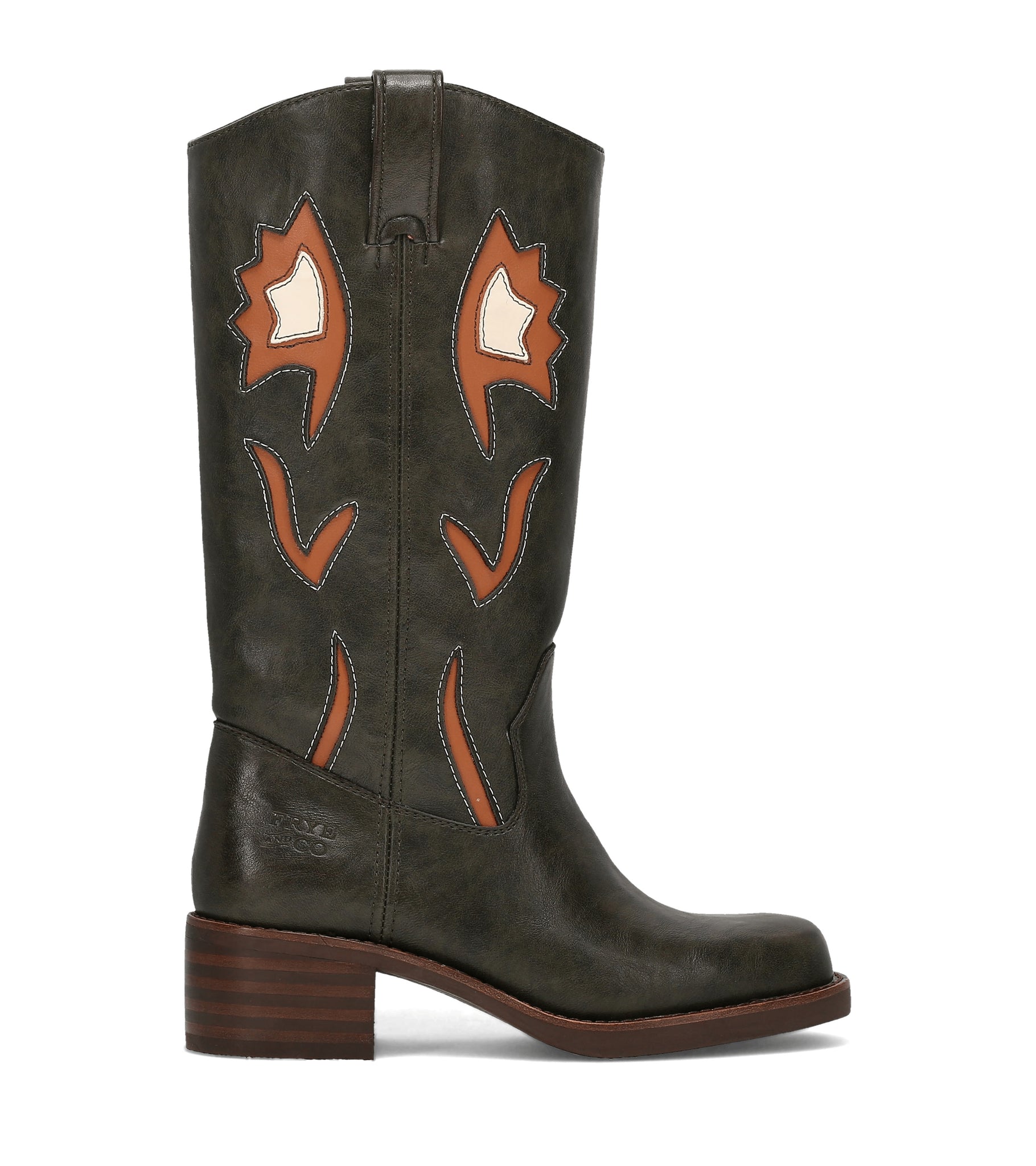 FRYE AND CO WOMEN MIRANDA 10 FLOWER EVERGREEN