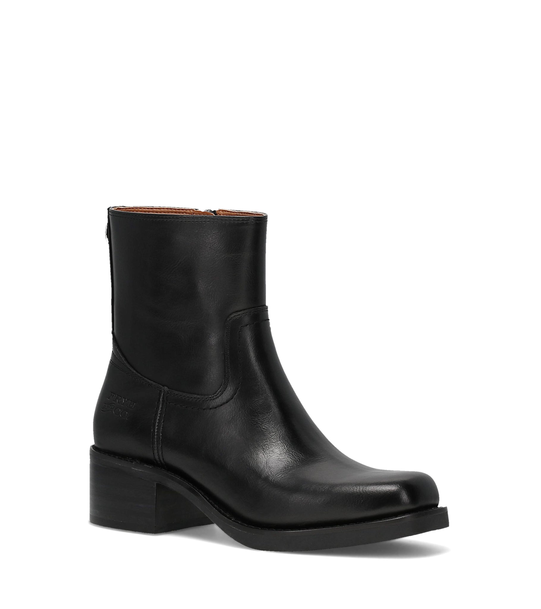 FRYE AND CO WOMEN MIRANDA LOW ZIP BLACK