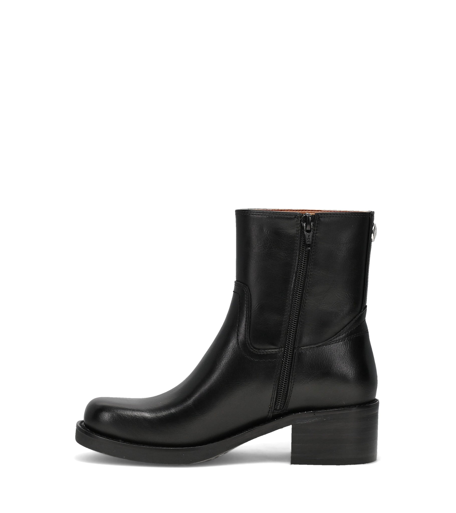 FRYE AND CO WOMEN MIRANDA LOW ZIP BLACK