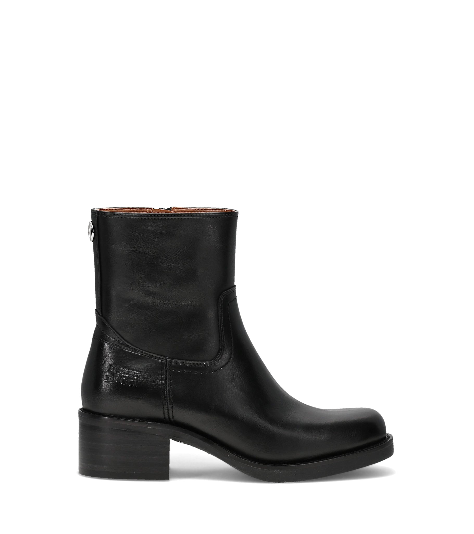 FRYE AND CO WOMEN MIRANDA LOW ZIP BLACK