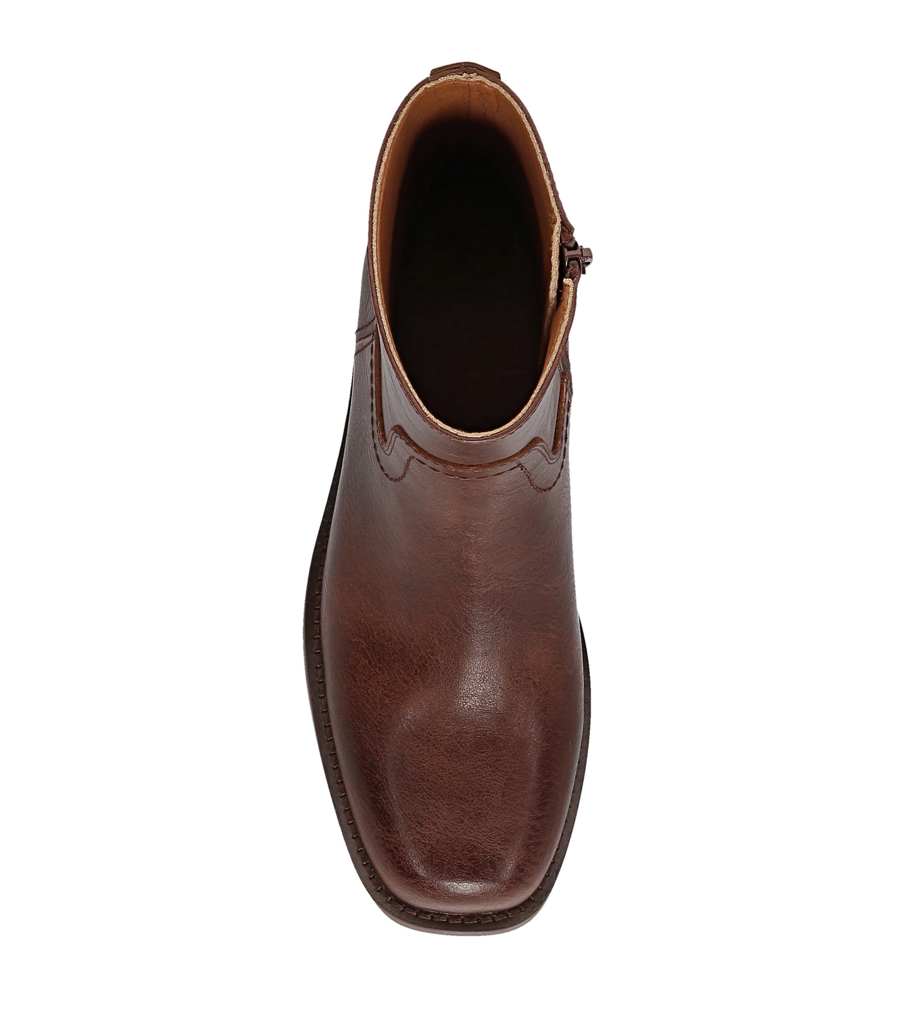 FRYE AND CO WOMEN MIRANDA LOW ZIP WALNUT