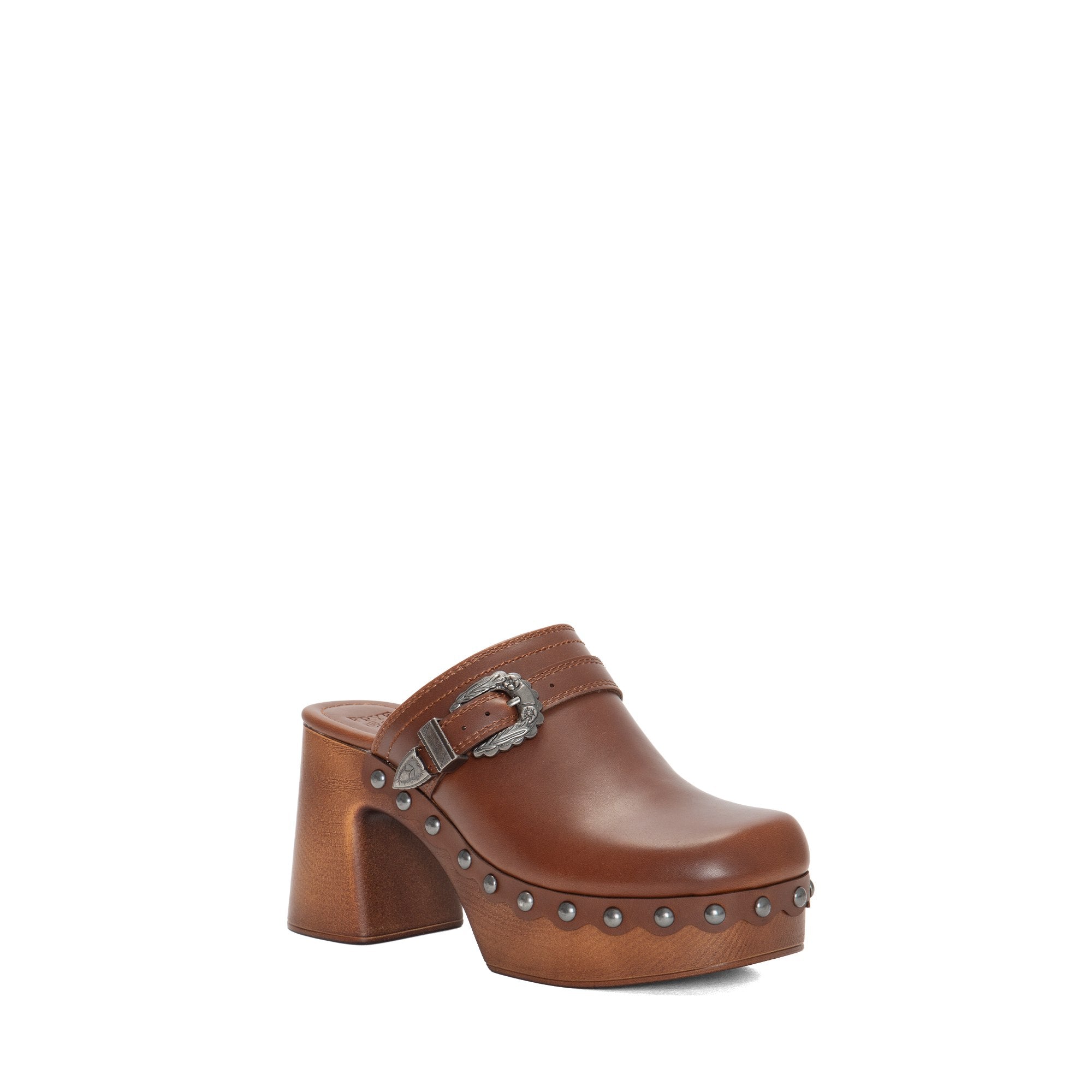 FRYE AND CO WOMEN WYLIE SCALLOPED CLOG AUBURN