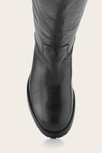 Load image into Gallery viewer, Frye Women MELISSA DOUBLE SOLE BUTTON LUG BLACK/WAXY BURNISHED LEATHER