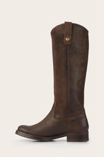 Load image into Gallery viewer, Frye Women MELISSA DOUBLE SOLE BUTTON LUG BROWN