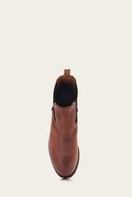 Load image into Gallery viewer, Frye Women MELISSA DOUBLE SOLE CHELSEA COGNAC/VINTAGE PULL UP LEATHER