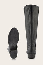 Load image into Gallery viewer, Frye Women CARSON PIPING TALL BLACK/SOFT TUMBLED LEATHER