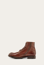 Load image into Gallery viewer, Frye Mens BOWERY LACE UP BROWN/CRUST VEG LEATHER