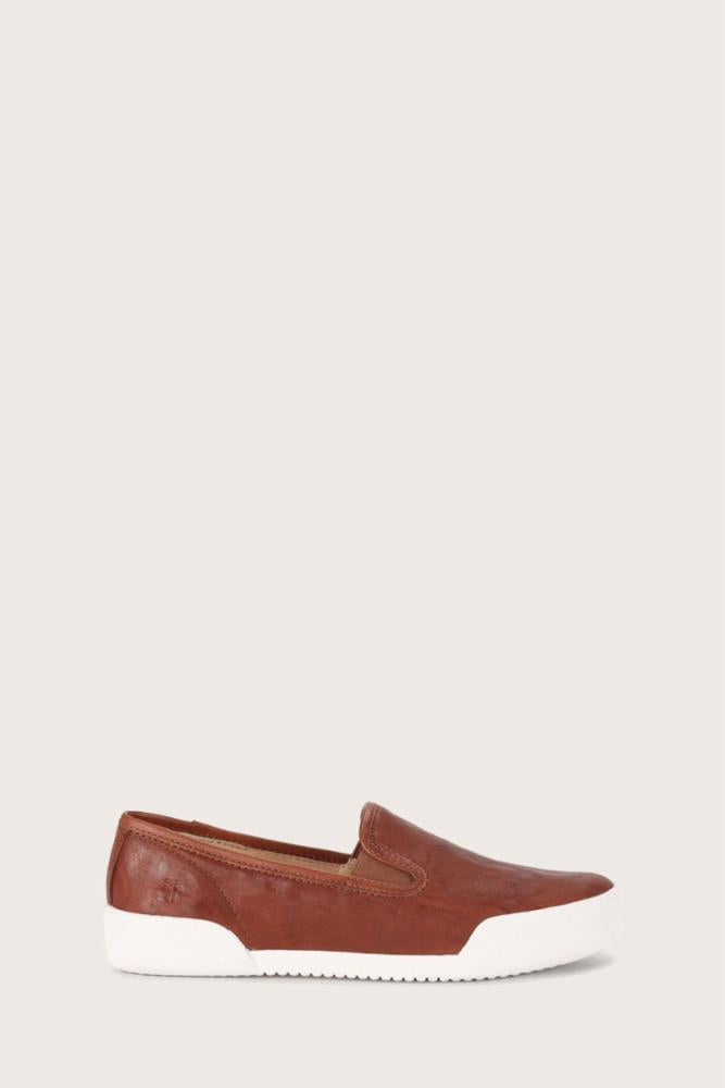 Frye Women MIA SLIP ON COGNAC/BURNISHED WAXY LEATHER