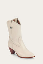 Load image into Gallery viewer, Frye Women JUNE WESTERN WHITE/NAKED COW LEATHER