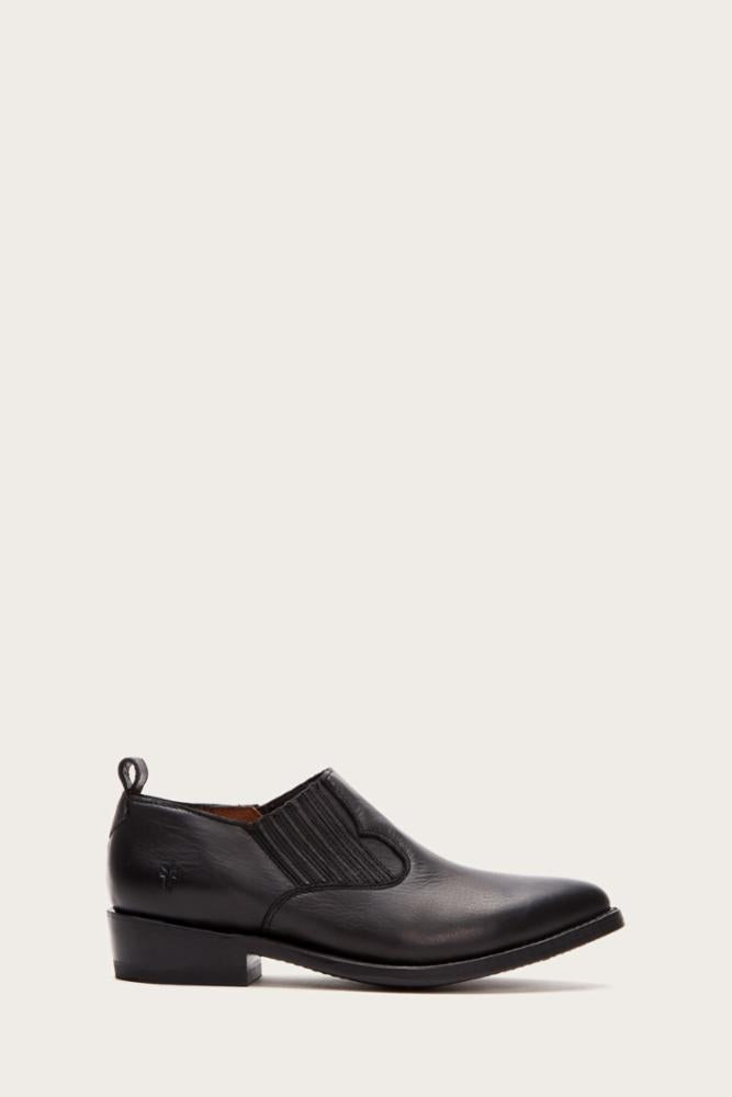 Frye Women BILLY SHOOTIE BLACK/POLISHED SOFT FULL GRAIN
