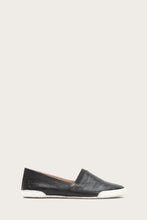 Load image into Gallery viewer, Frye Women MELANIE SLIP ON BLACK/ANTIQUE SOFT VINTAGE