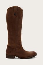 Load image into Gallery viewer, Frye Women MELISSA BUTTON LUG COGNACWP POLISHED SOFT FULL GR