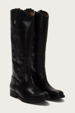 Load image into Gallery viewer, Frye Women MELISSA BUTTON LUG BLACKWP POLISHED SOFT FULL GRA