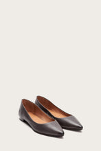 Load image into Gallery viewer, Frye Women SIENNA BALLET CHARCOAL/POLISHED SOFT FULL GR