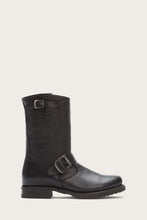 Load image into Gallery viewer, Frye Women VERONICA SHORT BLACK/WASHED SOFT FULL GRAIN