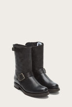 Load image into Gallery viewer, Frye Women VERONICA SHORT BLACK/WASHED SOFT FULL GRAIN