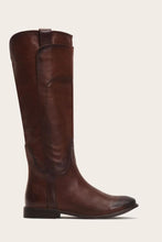 Load image into Gallery viewer, Frye Women PAIGE TALL RIDING BOOT REDWOOD/CRUST LAREDO LEA