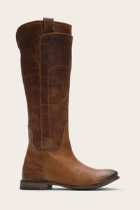 Frye Women PAIGE TALL RIDING BOOT COGNAC/WASHED ANTIQUE PULL UP